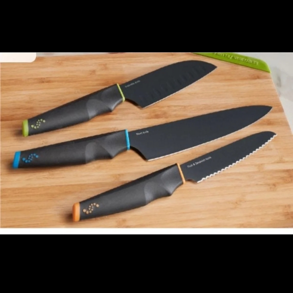 3 trio de cuchillos para fruta o berdura o carnes